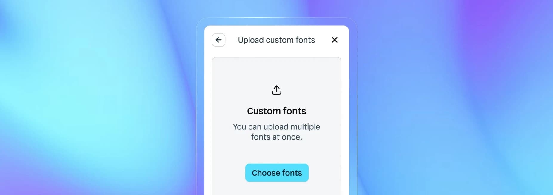 YouTube Videos & Custom Fonts — product screenshot