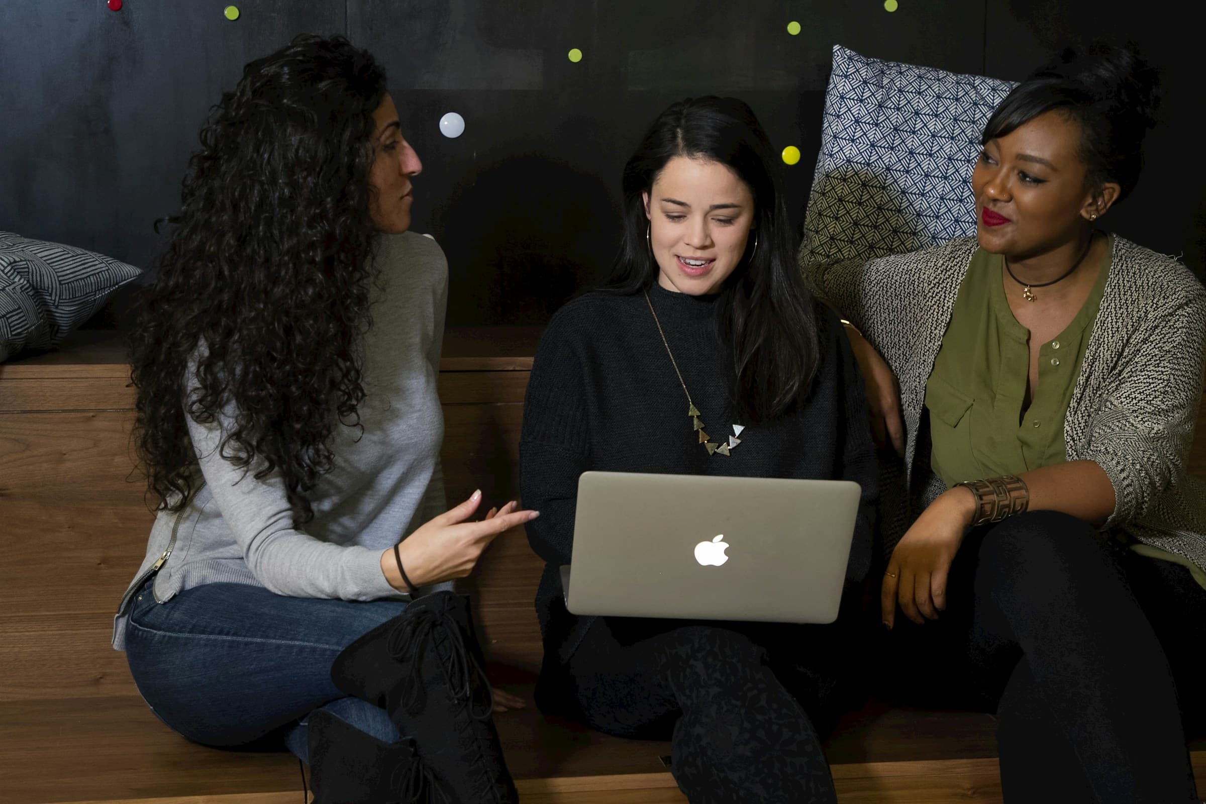 woman infront of laptop - Custom CSS Shopify