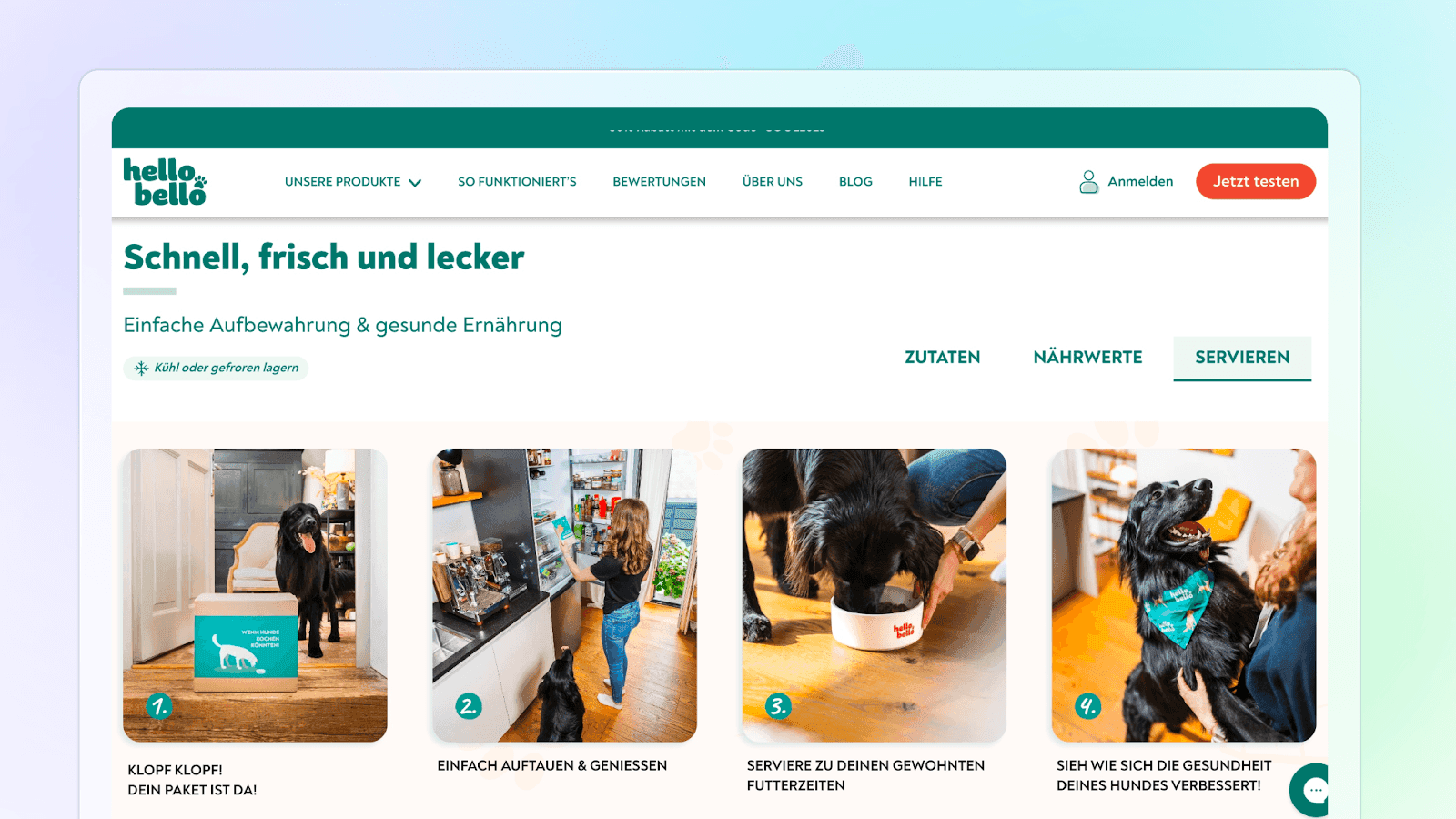product page how it works example