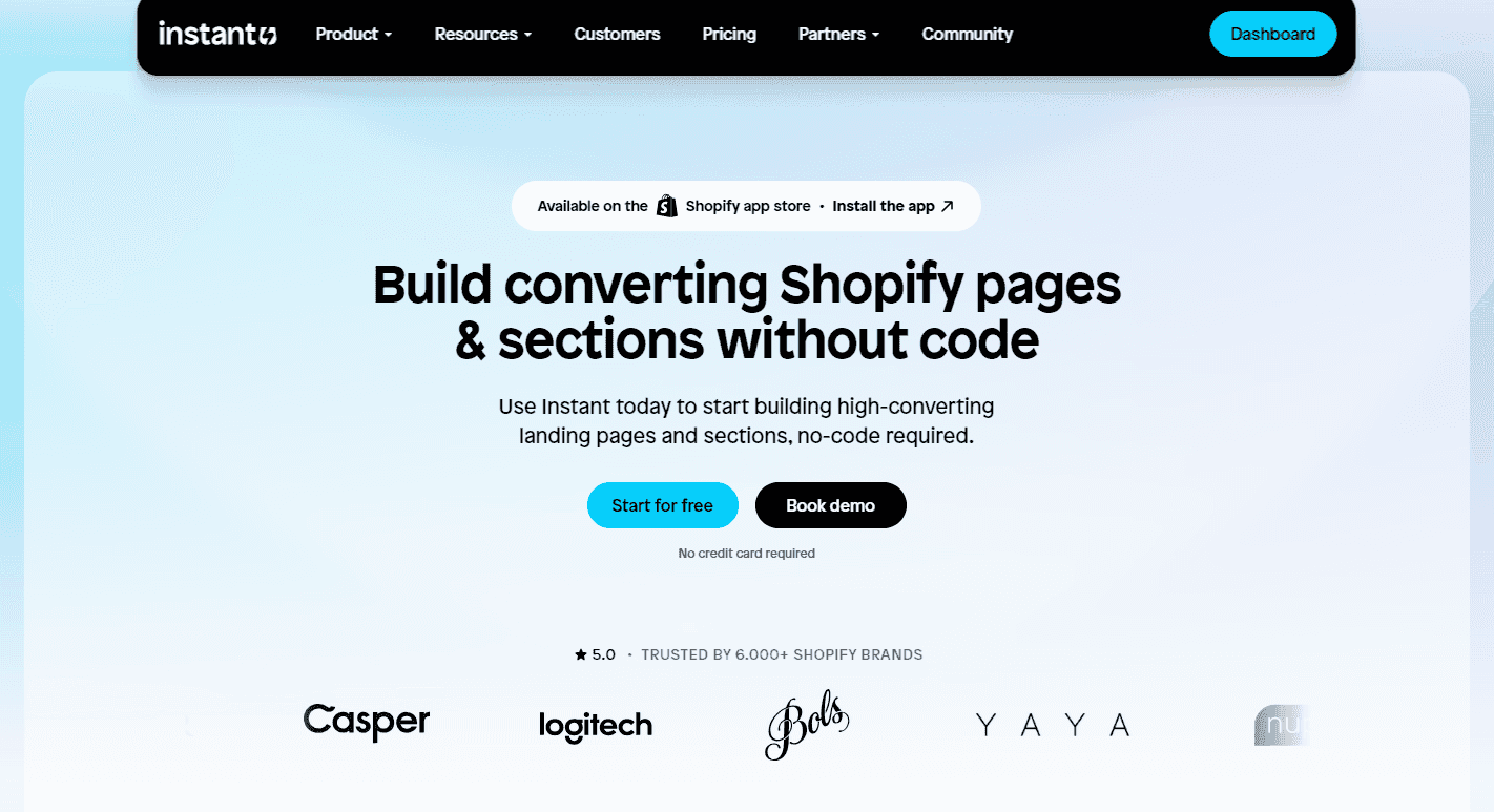 Instant - Shopify Drag and Drop