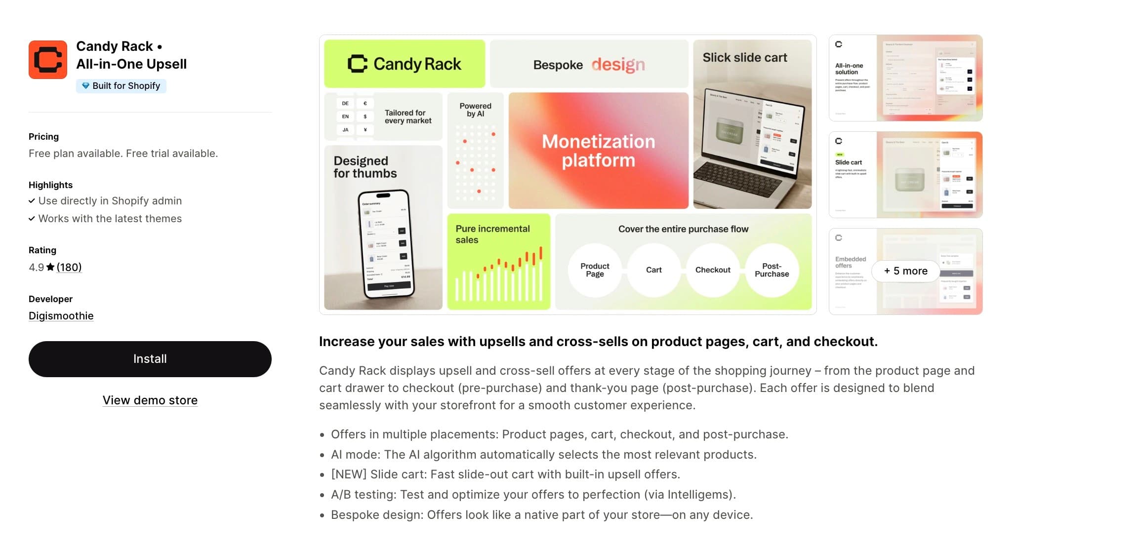 candy rack shopify app