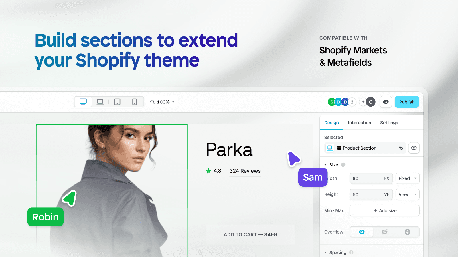 Customizable Theme Sections