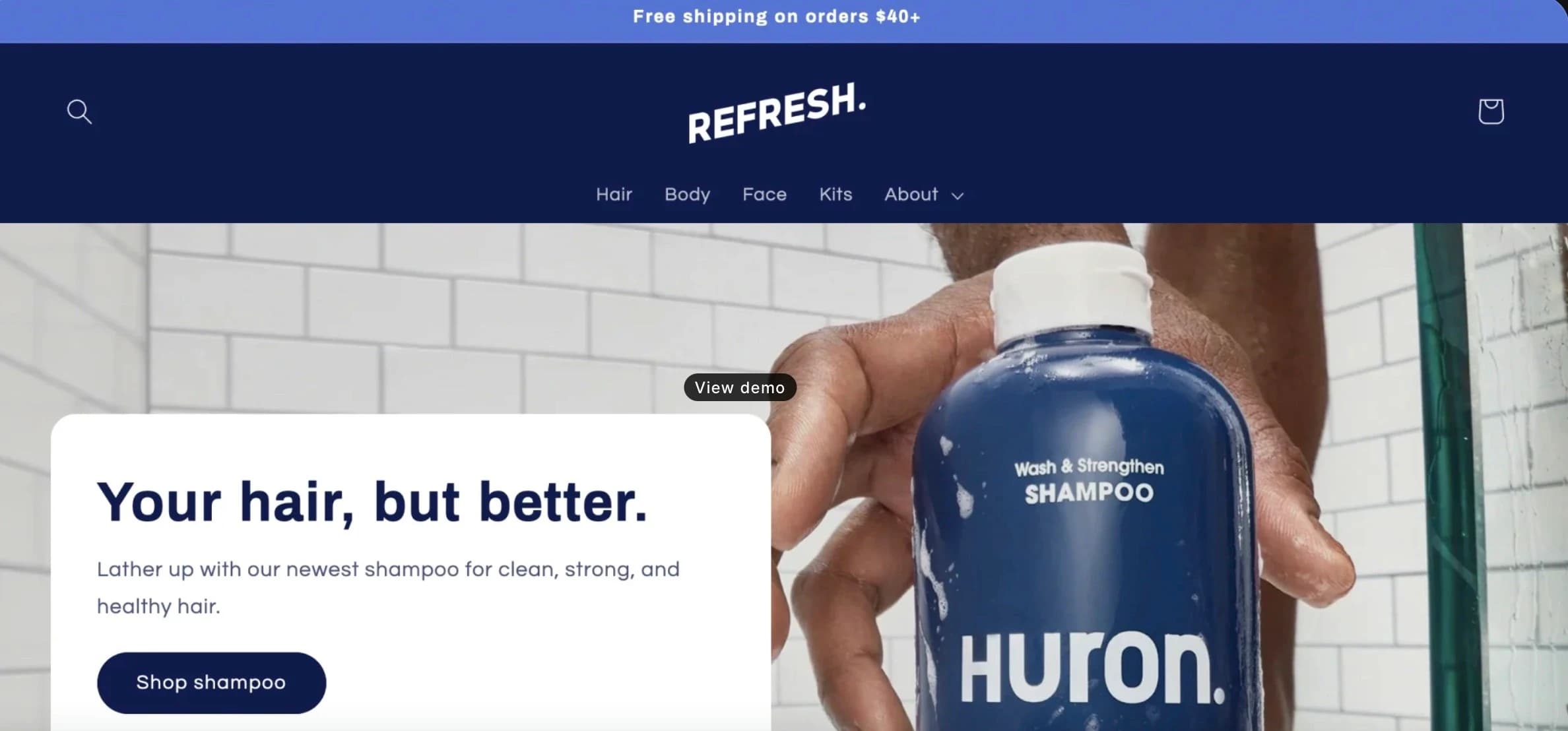 refresh shopify theme