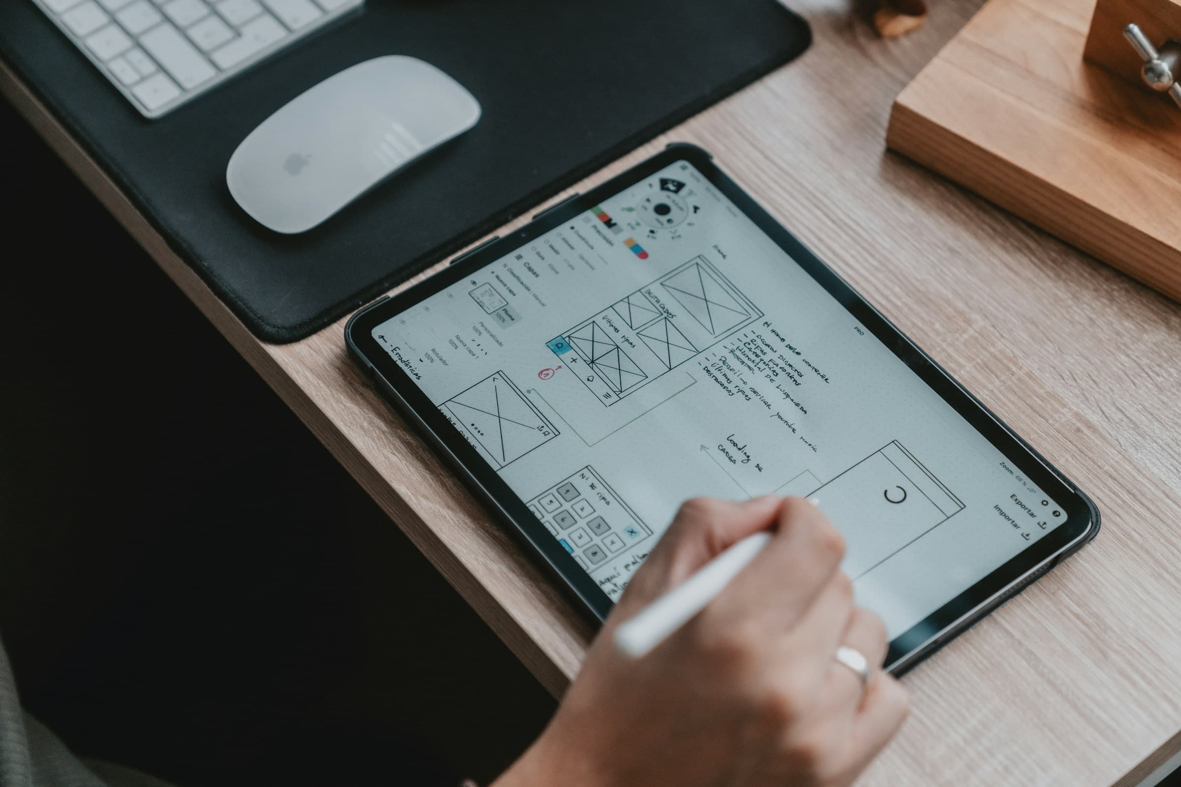 man making a design - AI Web Design
