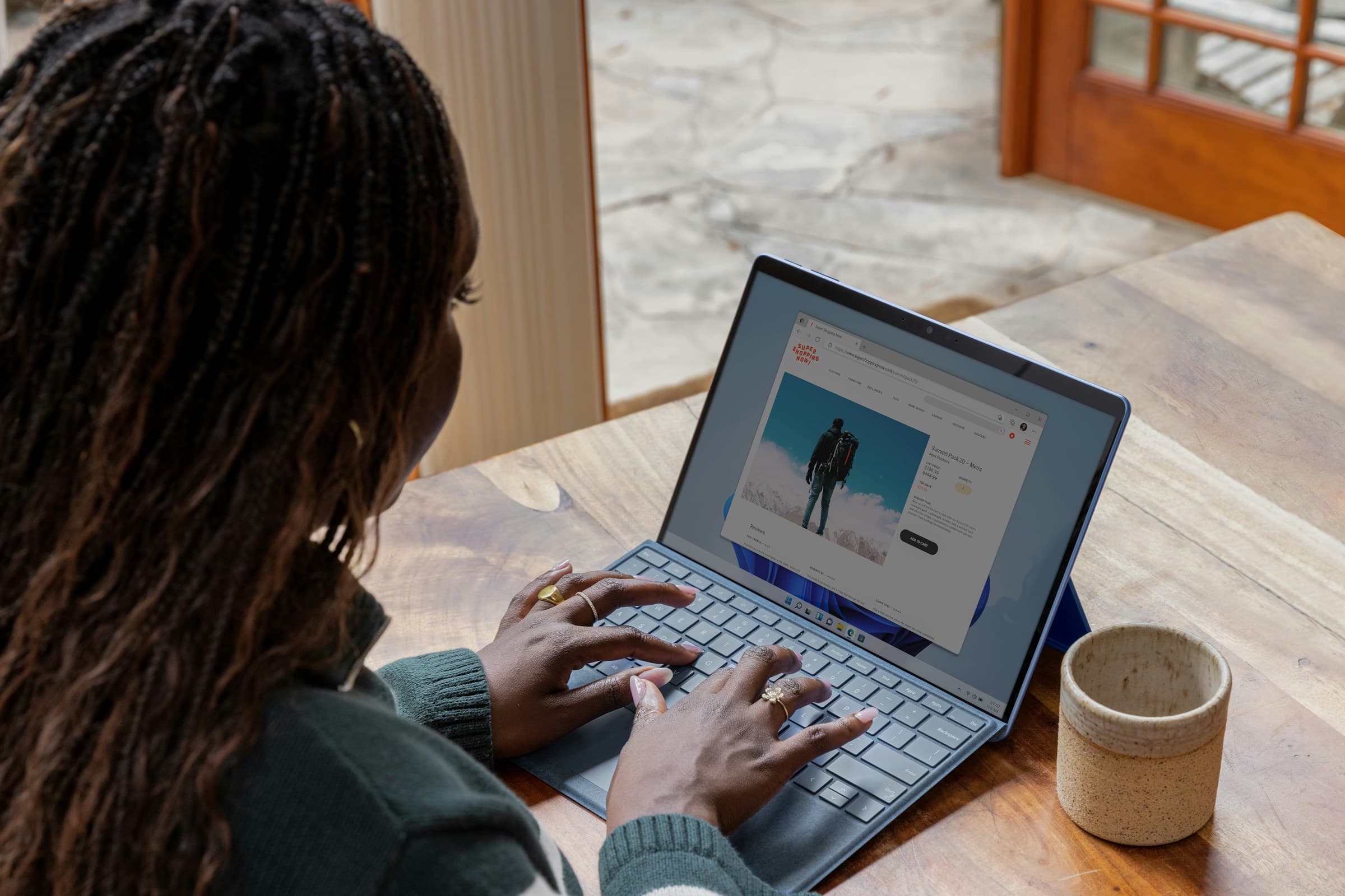 person blogging on laptop - Shopify Blog Templates