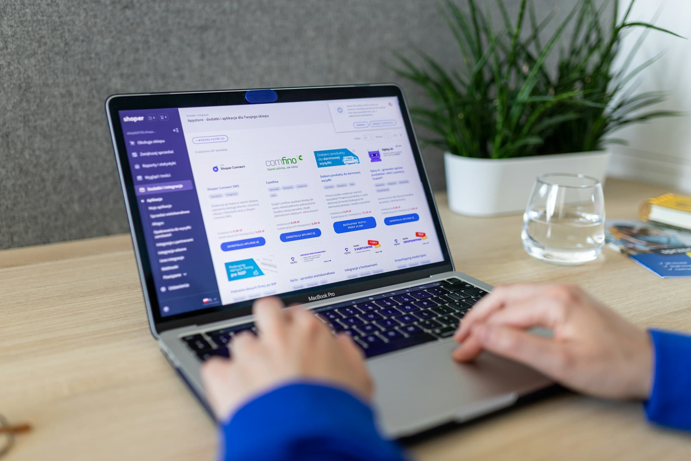 person adding products - Shopify Product Page