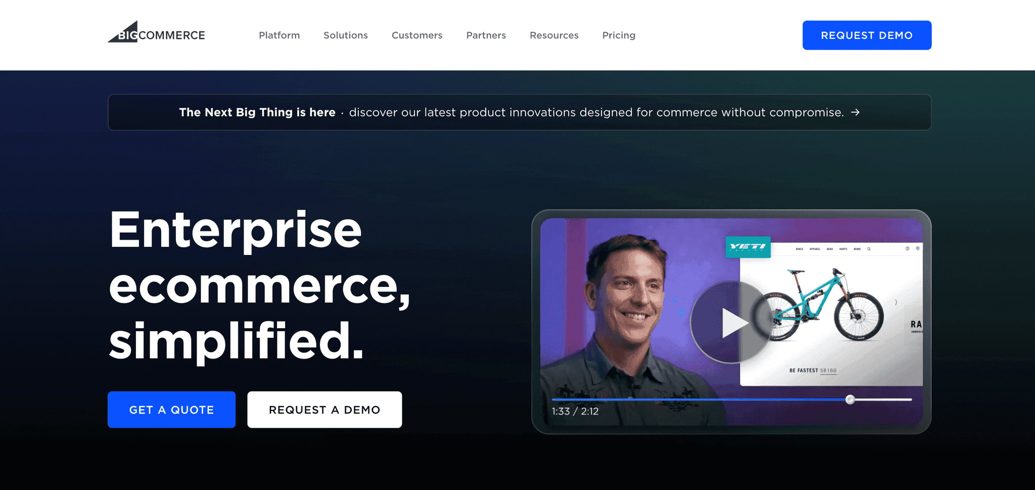 bigcommerce - eCommerce website builders