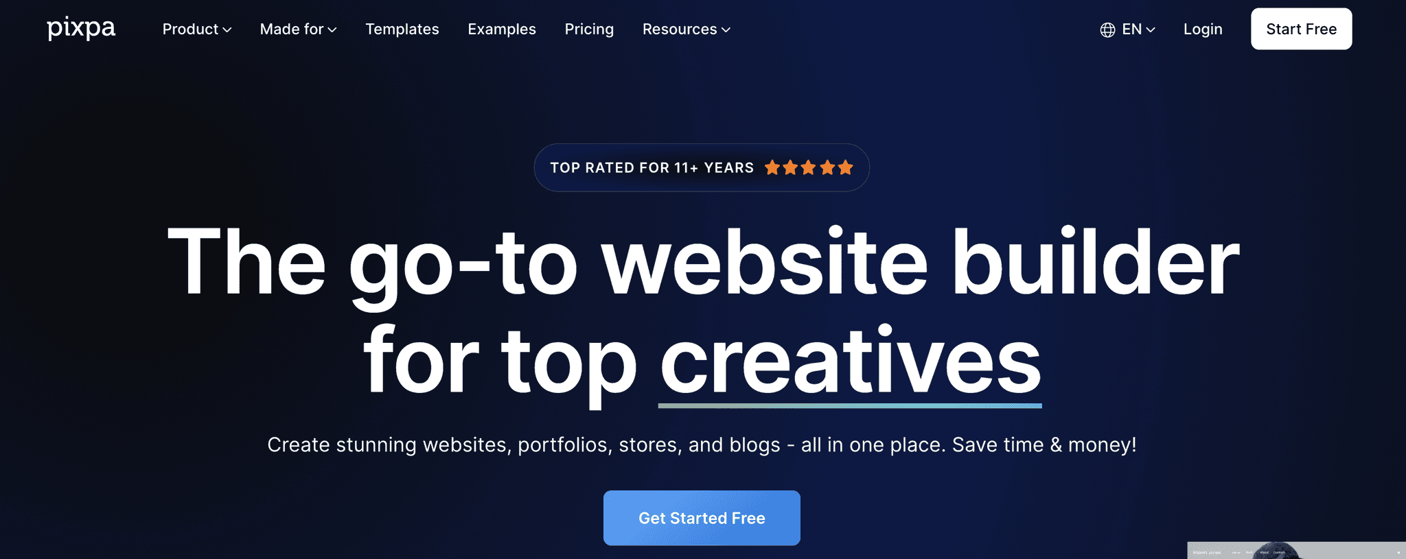 pixpa - eCommerce website builders