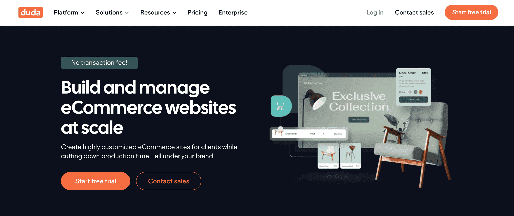 duda - eCommerce website builders